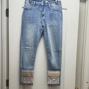 Embellished Blue Women's Jeans